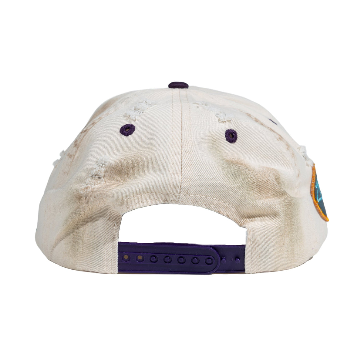 Up7Skate Dirty Meck Intl Street Team Hat, close-up view