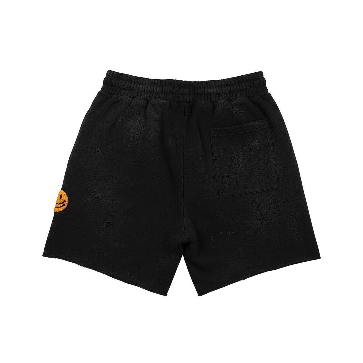 All Human Studios Victory Lap shorts, black wash, back view