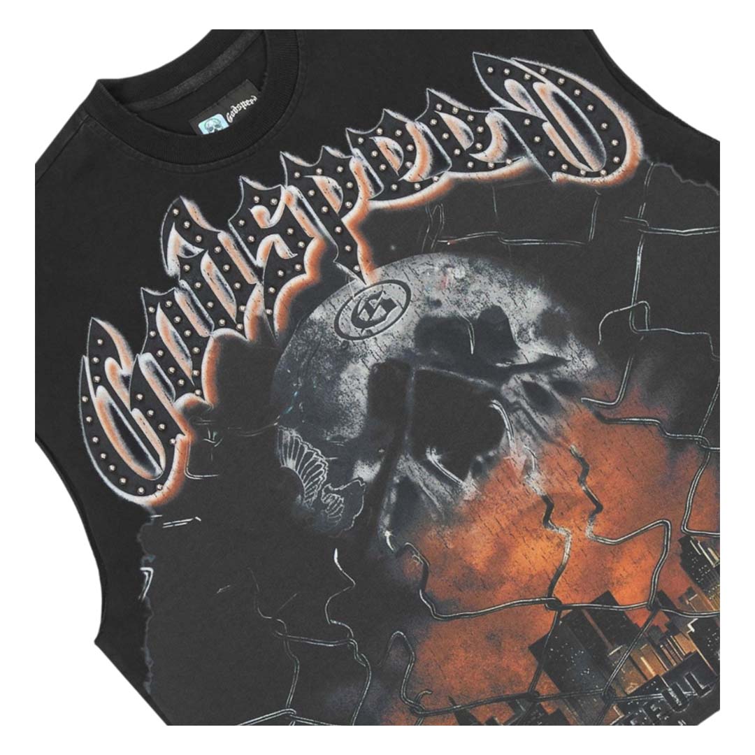 Godspeed Fences Sleeveless Tee, graphic detail