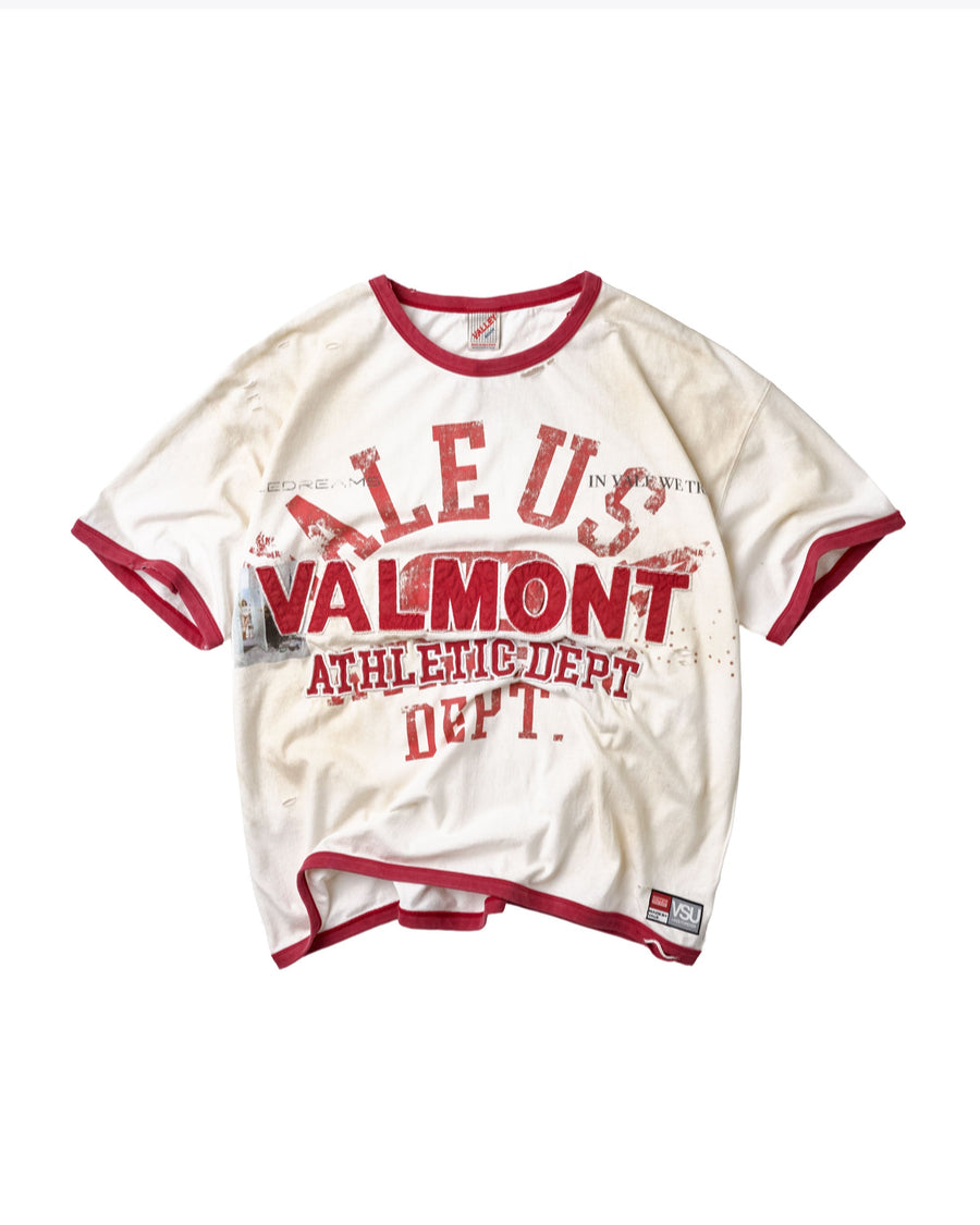 Vale Valmont Ringer Tee ‘White/Red’