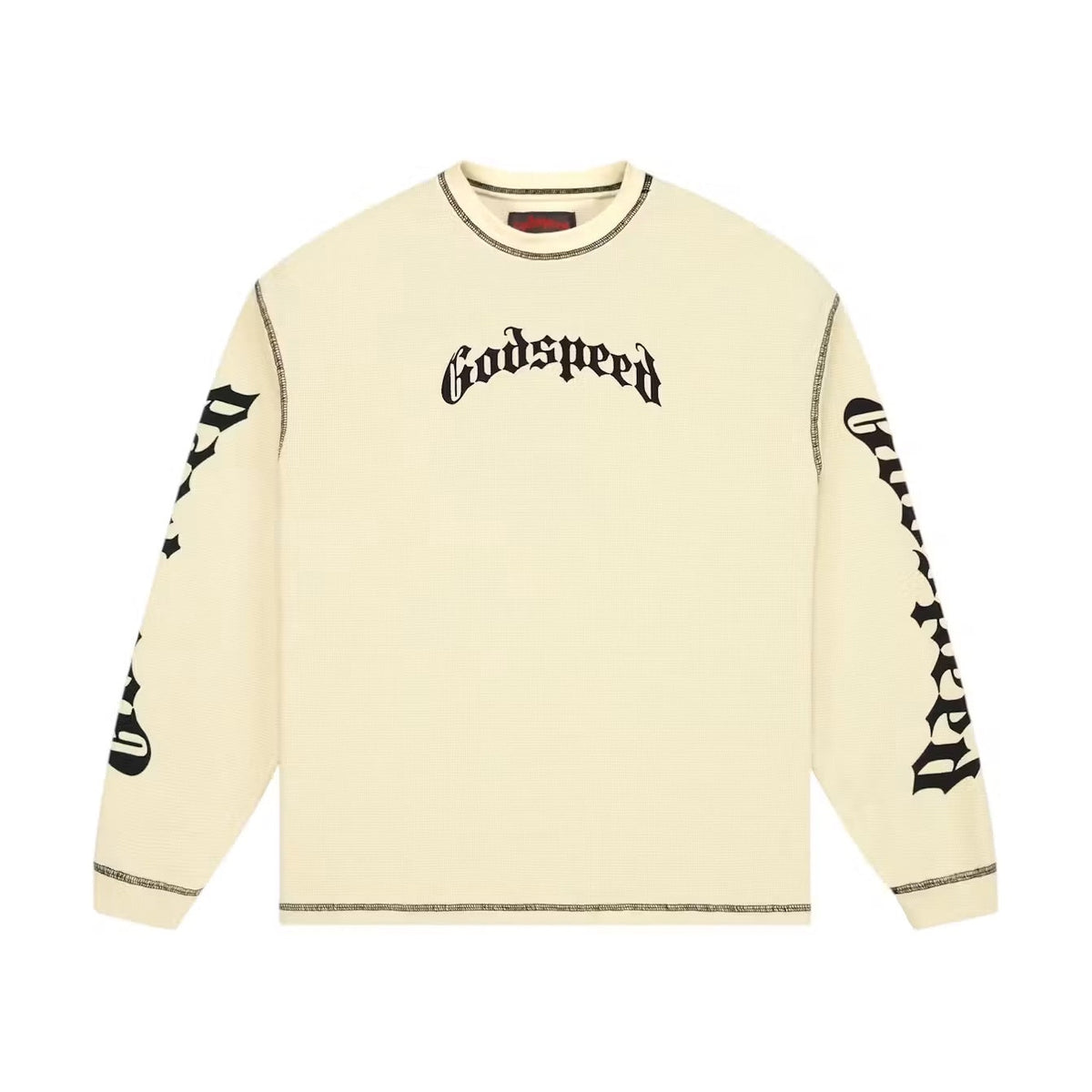 Godspeed Vital OG Logo Thermal, Bone, front view