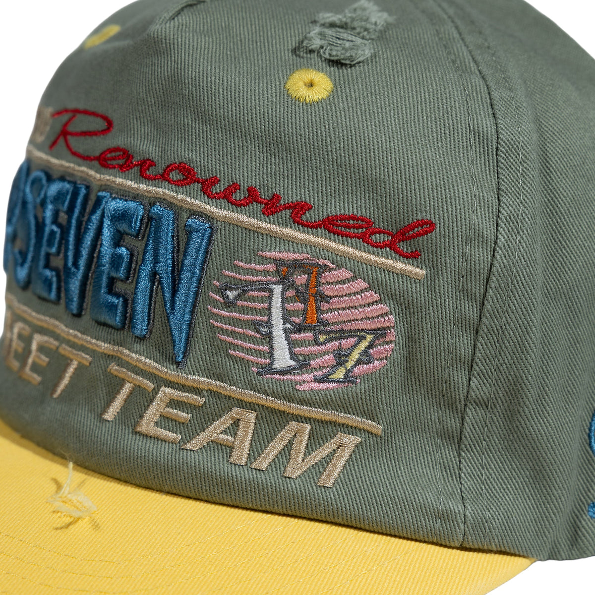 Up7Skate Green Bean Intl Street Team Hat, side view