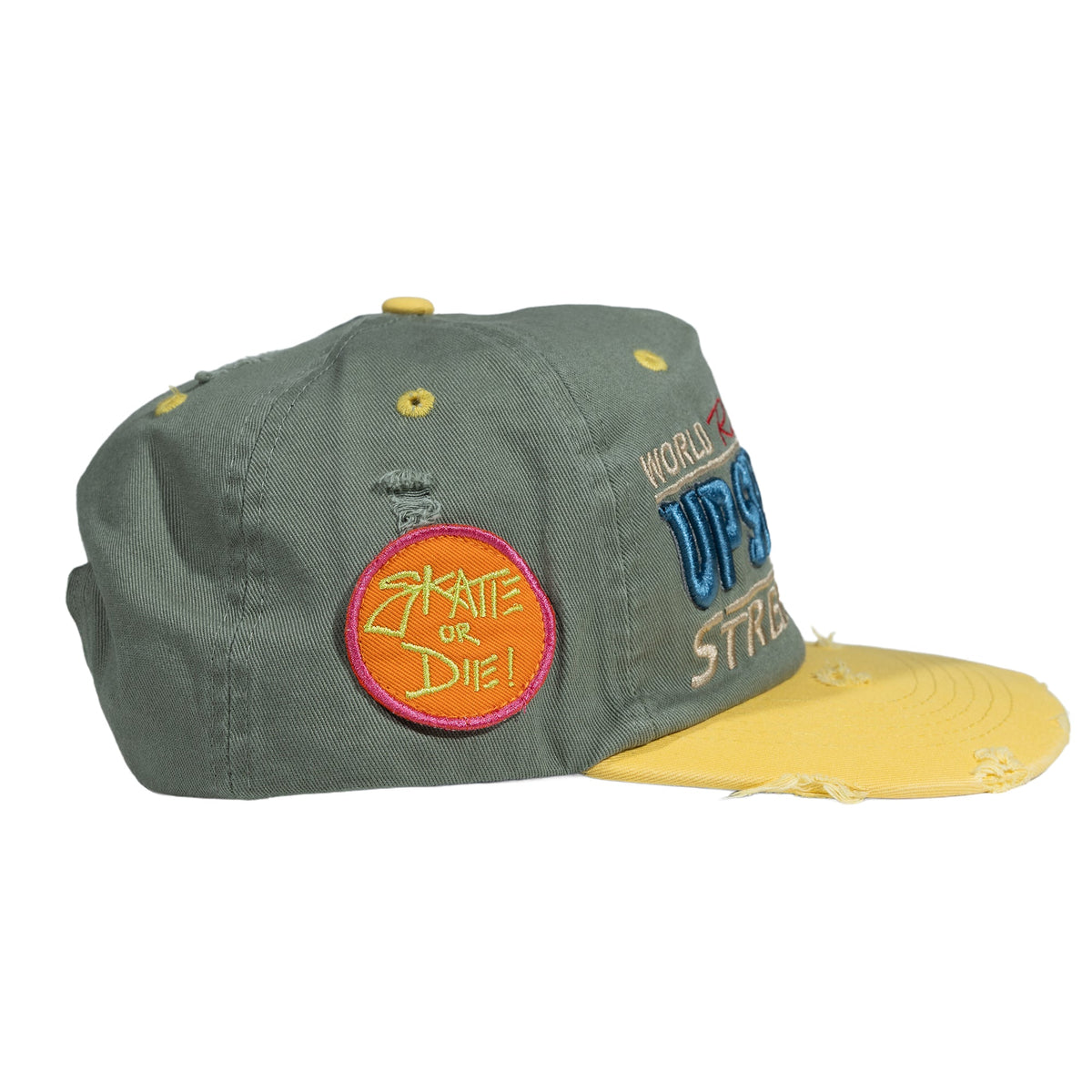 Up7Skate Green Bean Intl Street Team Hat, back view