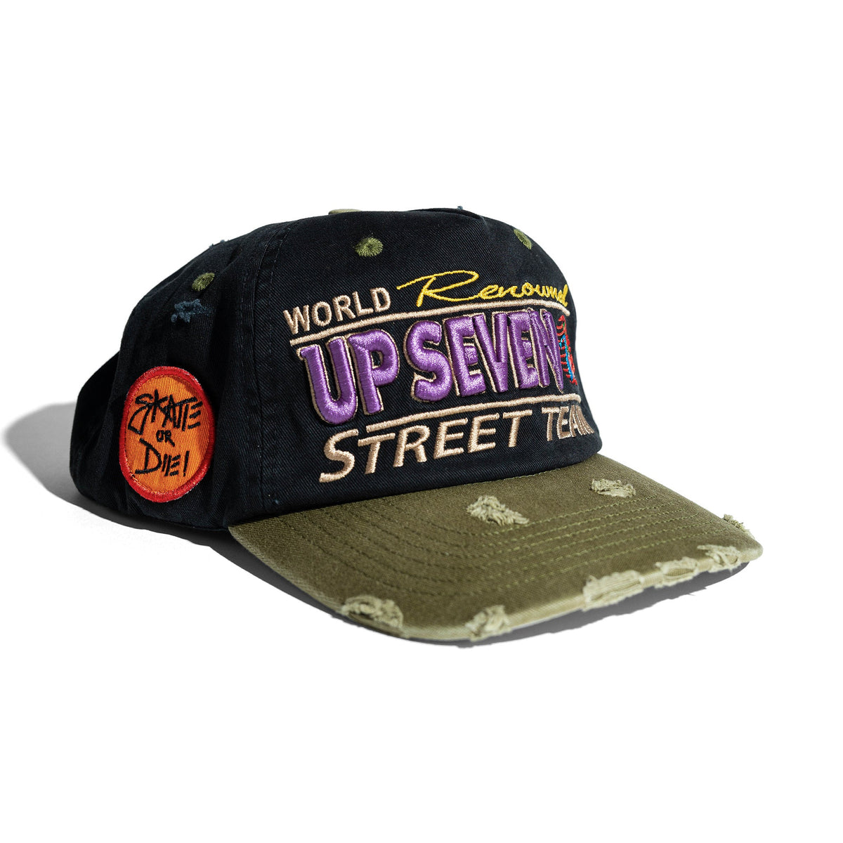 Up7Skate Intl Street Team Hat, angled view