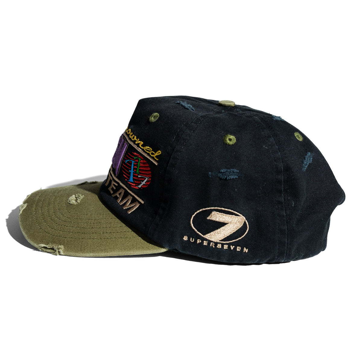 Up7Skate Intl Street Team Hat, brim detail