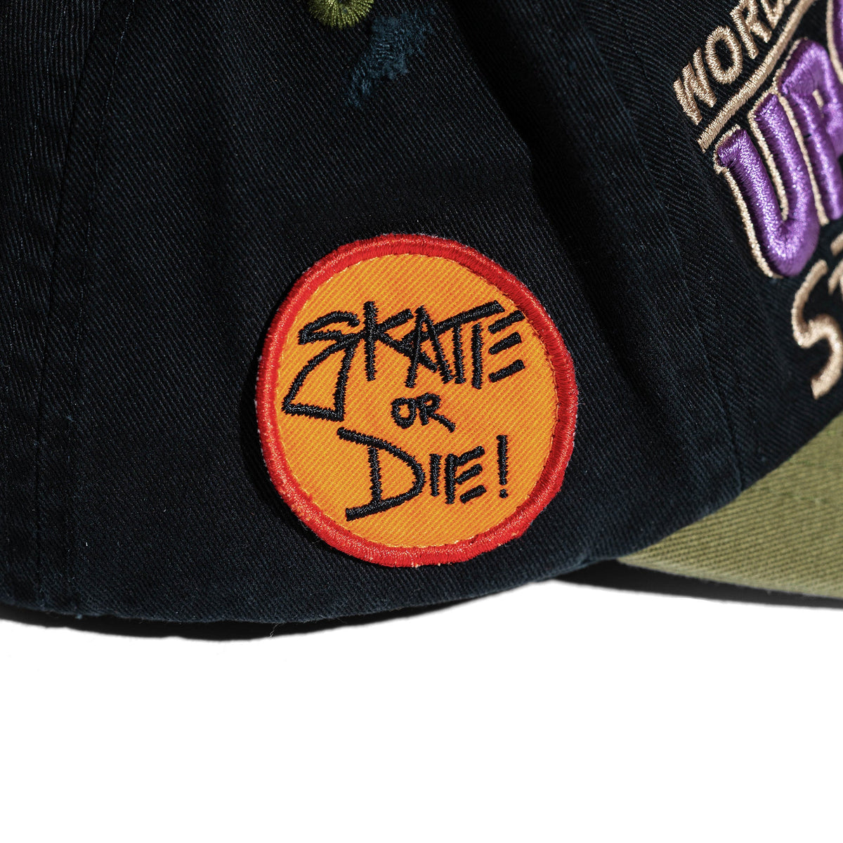 Up7Skate Intl Street Team Hat, patch close-up