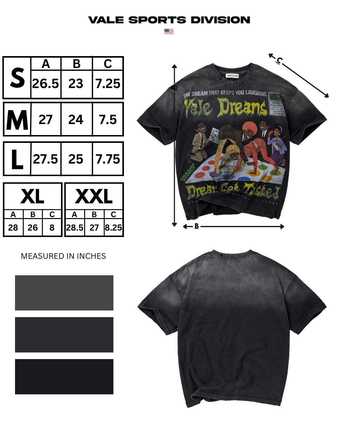 Vale Twister Tee - graphic detail