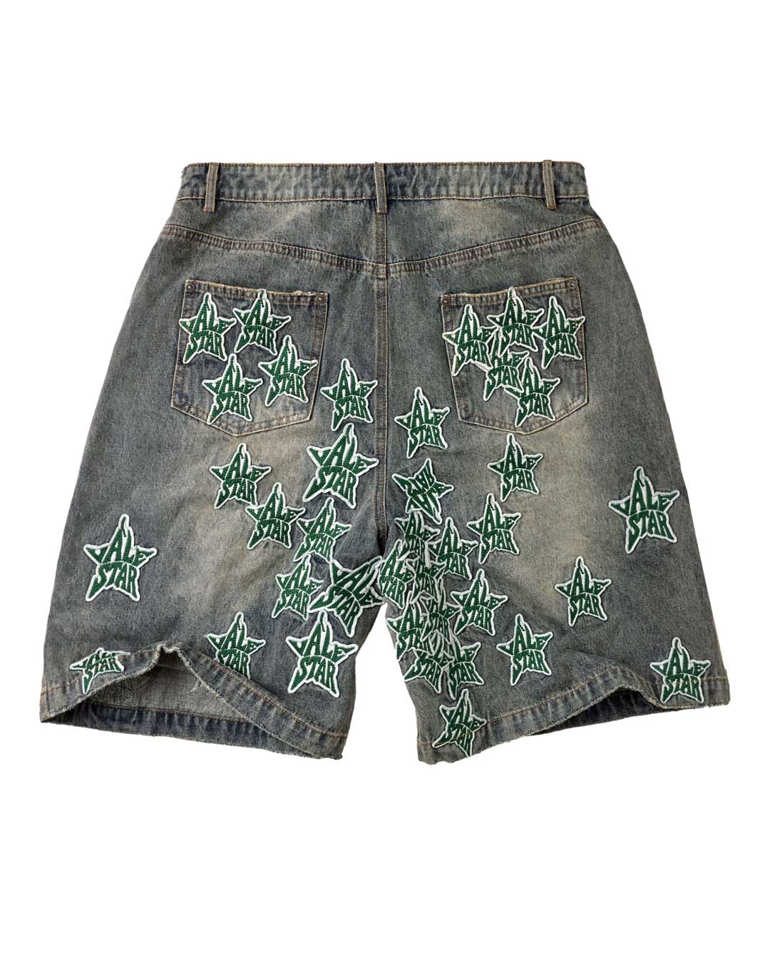 Vale Forever Allstar Denim Shorts, Blue, back view