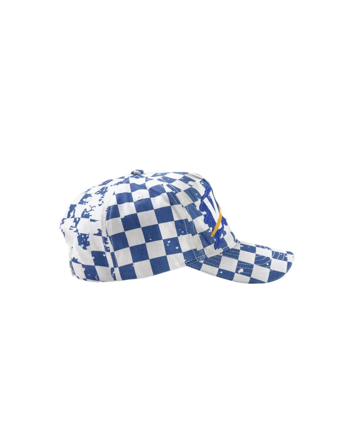 Vale Forever Checkers Cap white and blue, side view