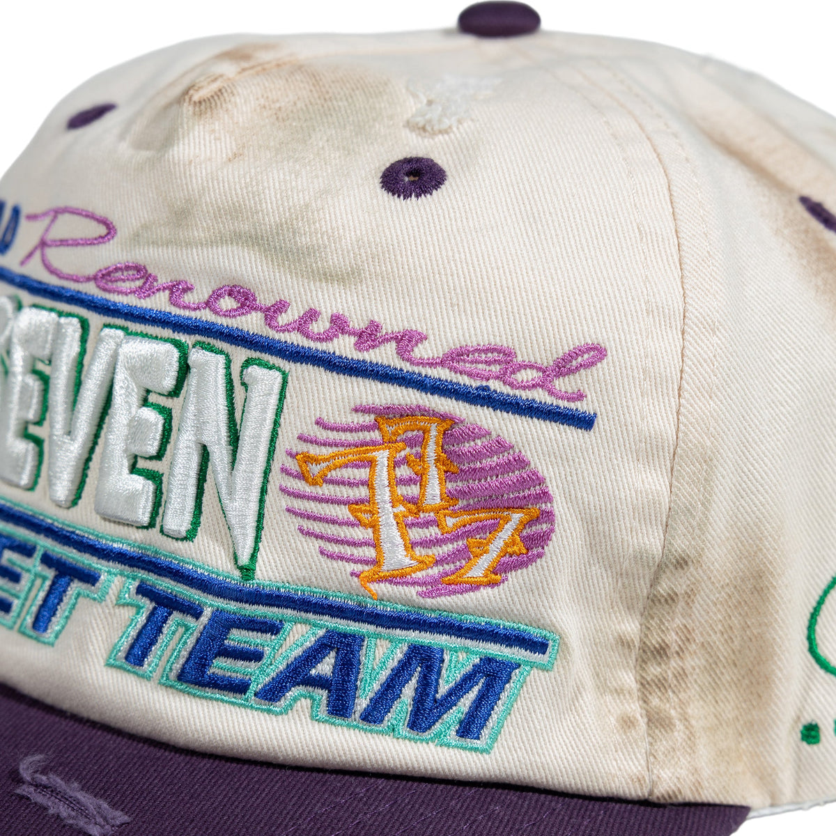 Up7Skate Dirty Meck Intl Street Team Hat, side view