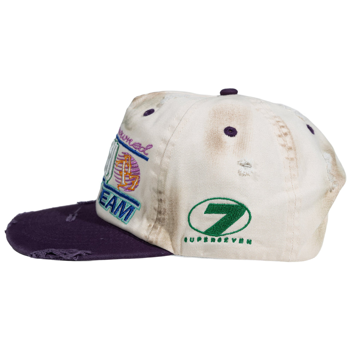 Up7Skate Dirty Meck Intl Street Team Hat, opposite side view