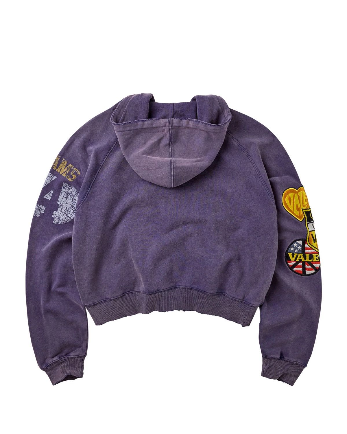 Vale Forever Army Zip Up Hoodie, Navy, back view