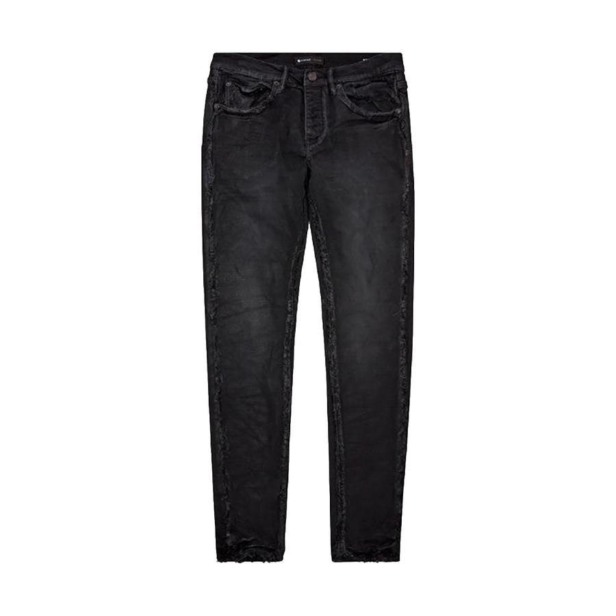 PURPLE Brand P001 - Inside Out Fray Denim Jeans ‘Black’