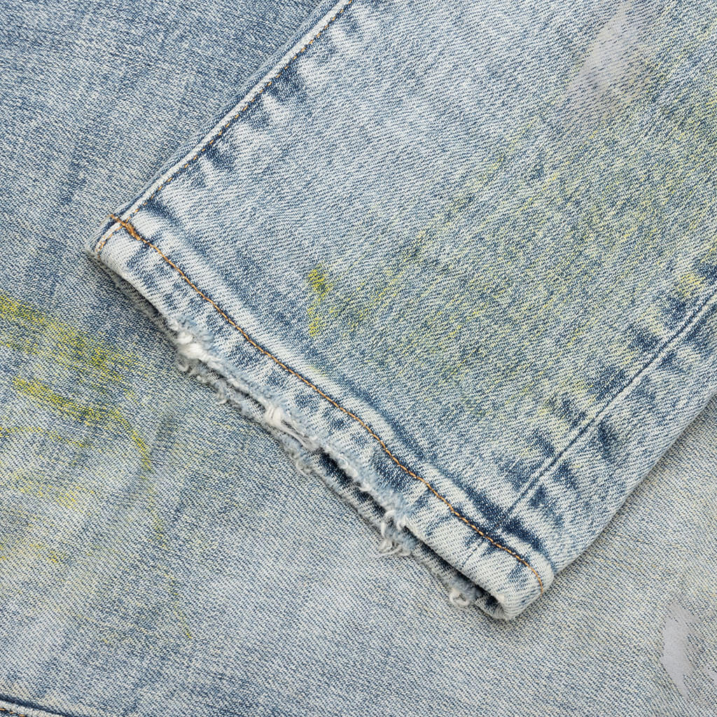 PURPLE Brand P001 Light Blue Vintage jean, hem detail