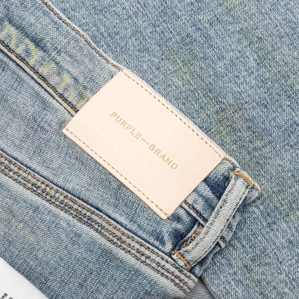 PURPLE Brand P001 Light Blue Vintage jean, fabric detail