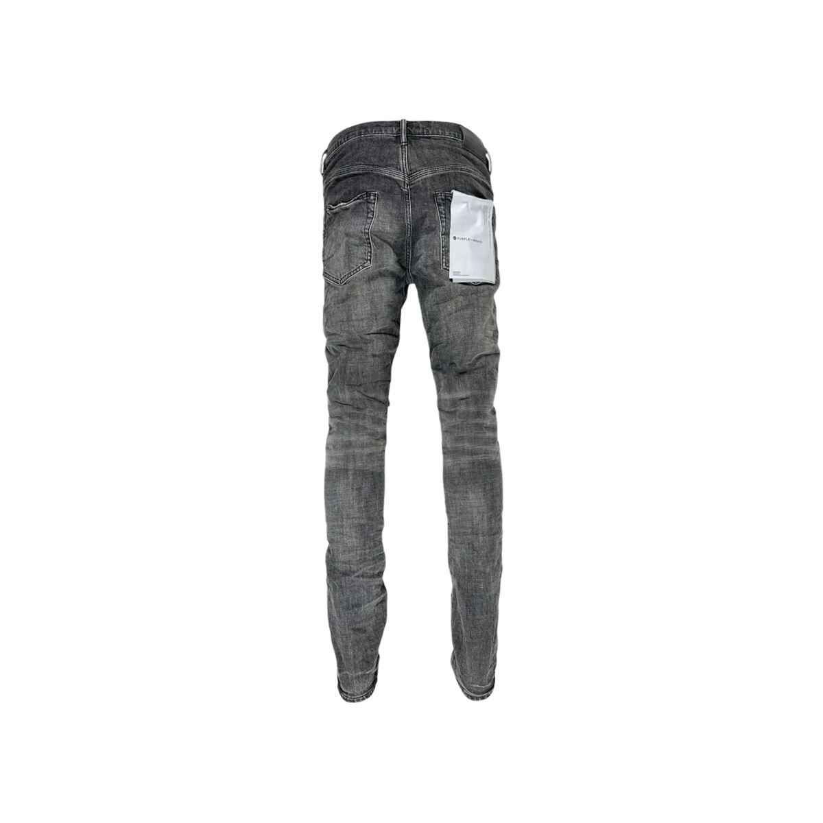 PURPLE Brand Grey Dirty Blowout Jean, back view