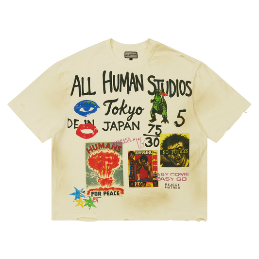 All Human Studios Shinjuku v2 tee, front graphic
