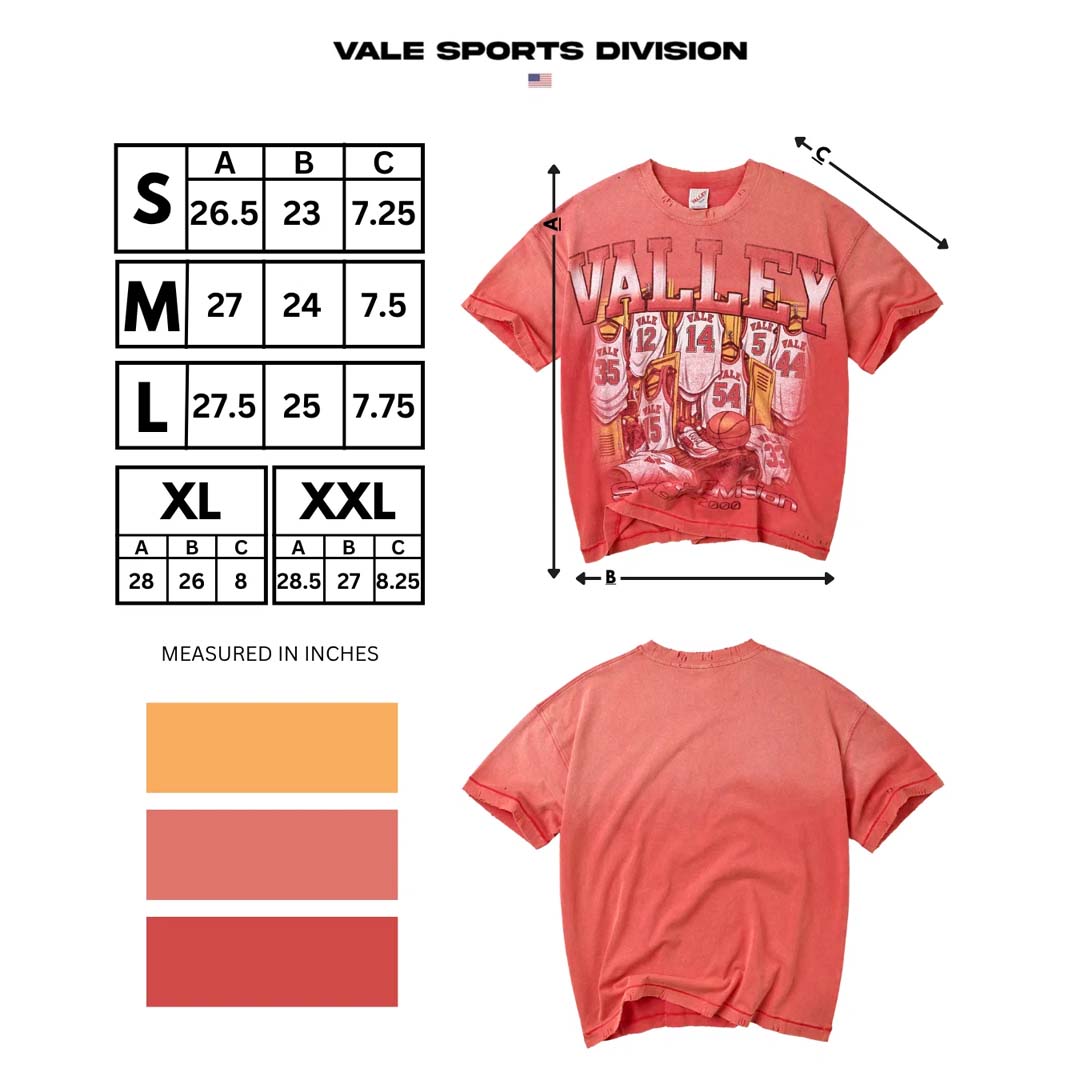 Vale Bleachers Tee Red - detail