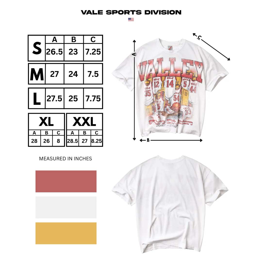 Vale Bleachers Tee White - detail